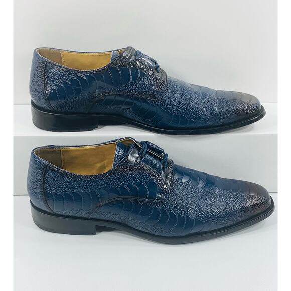 Giorgio Brutini - Men’s Blue Oxford Genuine Leather Shoes size 12 - SHARP!! - Picture 3 of 9